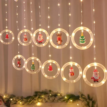 USB ChristmasLED ışık odası dekorasyon pencere yıldız LED ışıkları ısteyen top Icicle dize ışıklar noel çelenk kapalı dekor