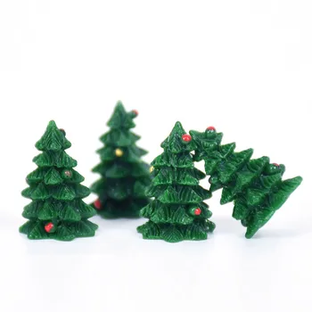 10 Adet Reçine Minyatür Noel Ağacı Kardan Adam Hediye Dekor Süsleme Kızak Mikro Manzara Kar Sahne Yeni Yıl Dekor Ev İçin