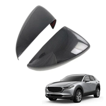 Araba Karbon Fiber Dikiz Yan Cam ayna kapağı Trim Çerçeve Yan Ayna Kapakları Mazda CX - 30 CX30 2020 2021 2022