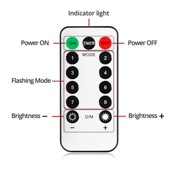 Akülü DIY havai fişek ışık Buket şekli 8 modları LED dize peri İşıklar bahçe düğün parti noel ışıkları