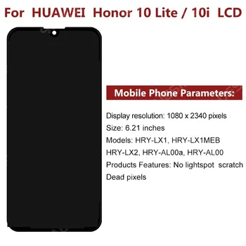 Yeni Orijinal Huawei Onur 10 Lite İçin Ekran HRY-LX1 İçin LCD Dokunmatik Ekran Onur 10i LCD HRY-LX2 HRY-AL00